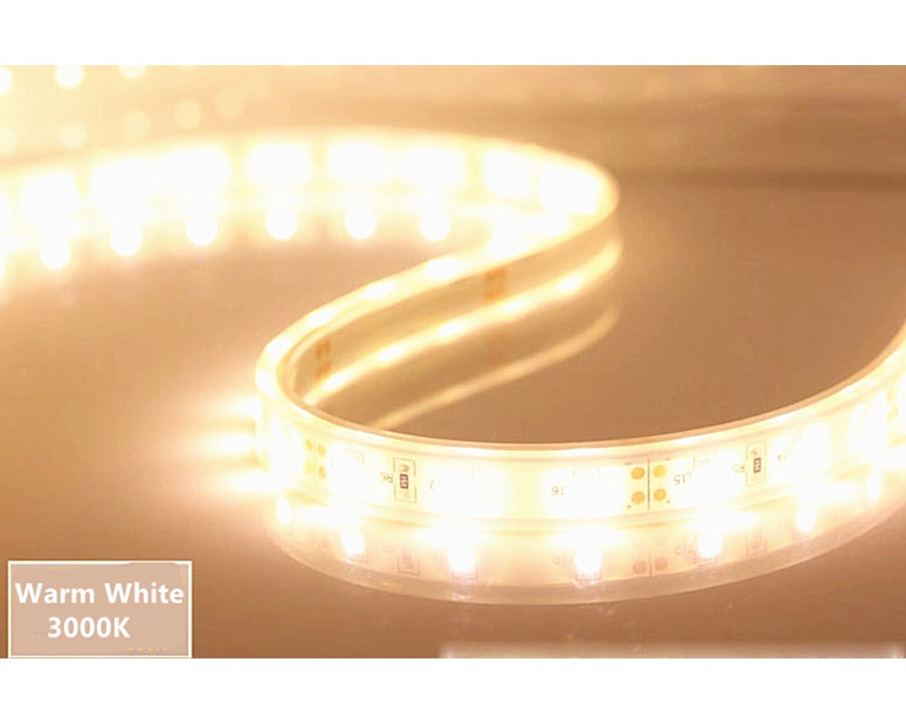 5m SMD5050 LED Strip Light - Warm White 32W, IP68 Waterproof, 12V (Brand Unbranded/Generic)