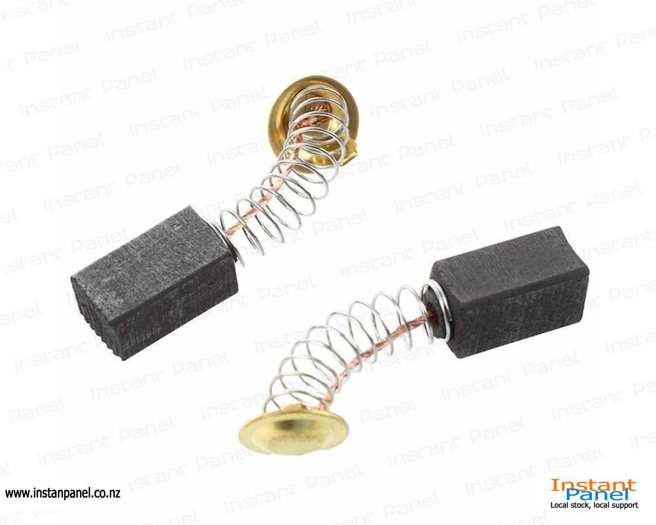 Lot De 2 Balais De Charbon Pour Hitachi - Référence 999-021 - Dimensions 6.5x7.5x12.5mm - Avec Ressort Et Câble - 7